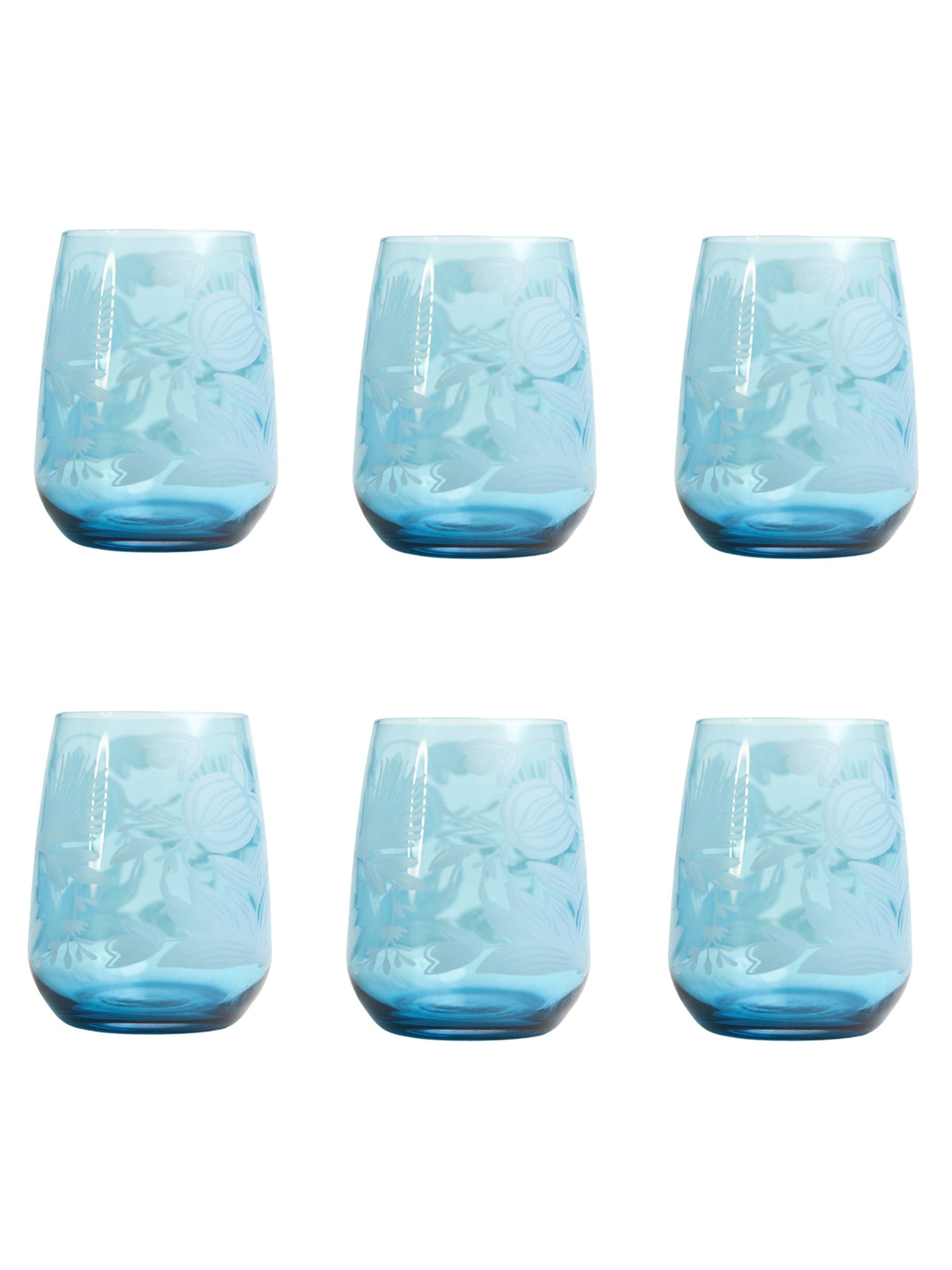 Bicchiere Acqua Set 6 Pezzi - Lysis Azzurro