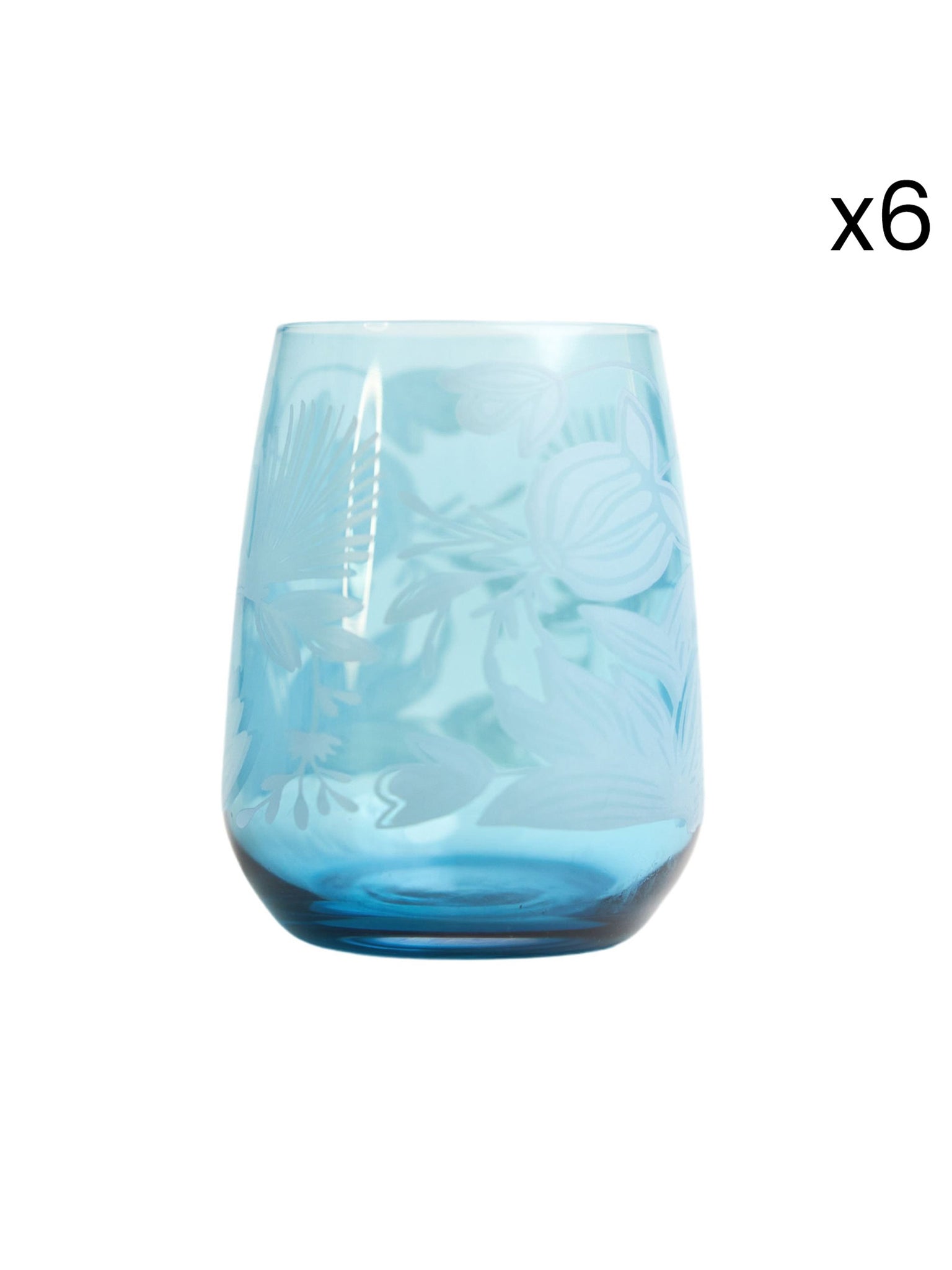 Bicchiere Acqua Set 6 Pezzi - Lysis Azzurro