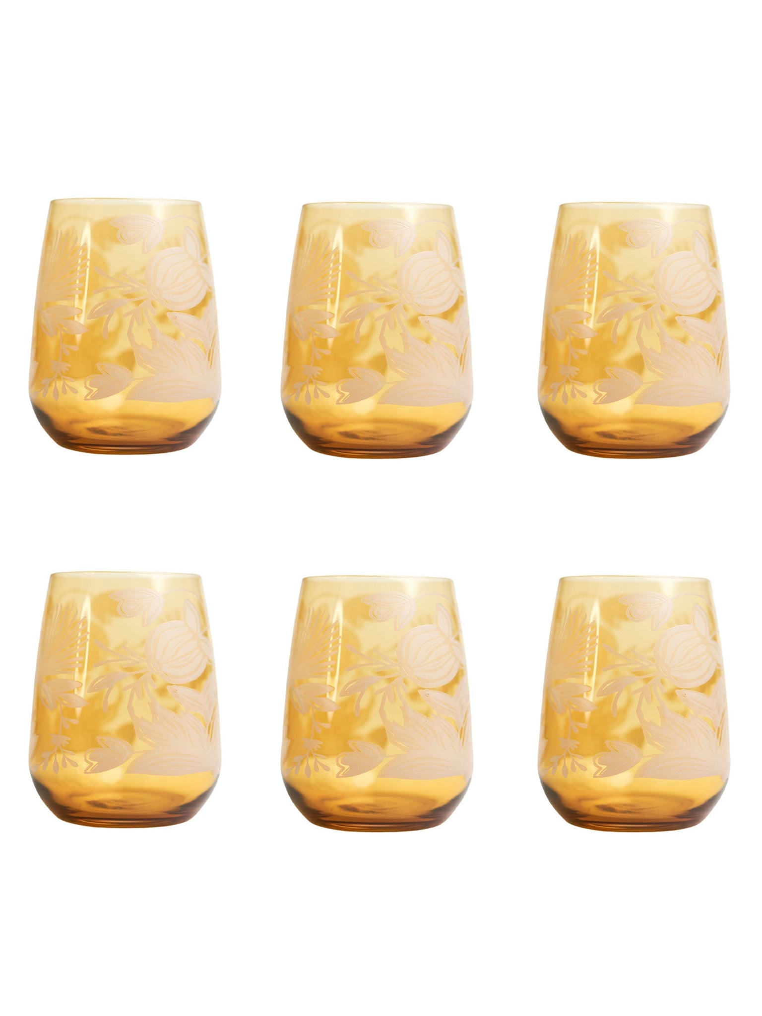 Bicchiere Acqua Set 6 Pezzi - Lysis Giallo