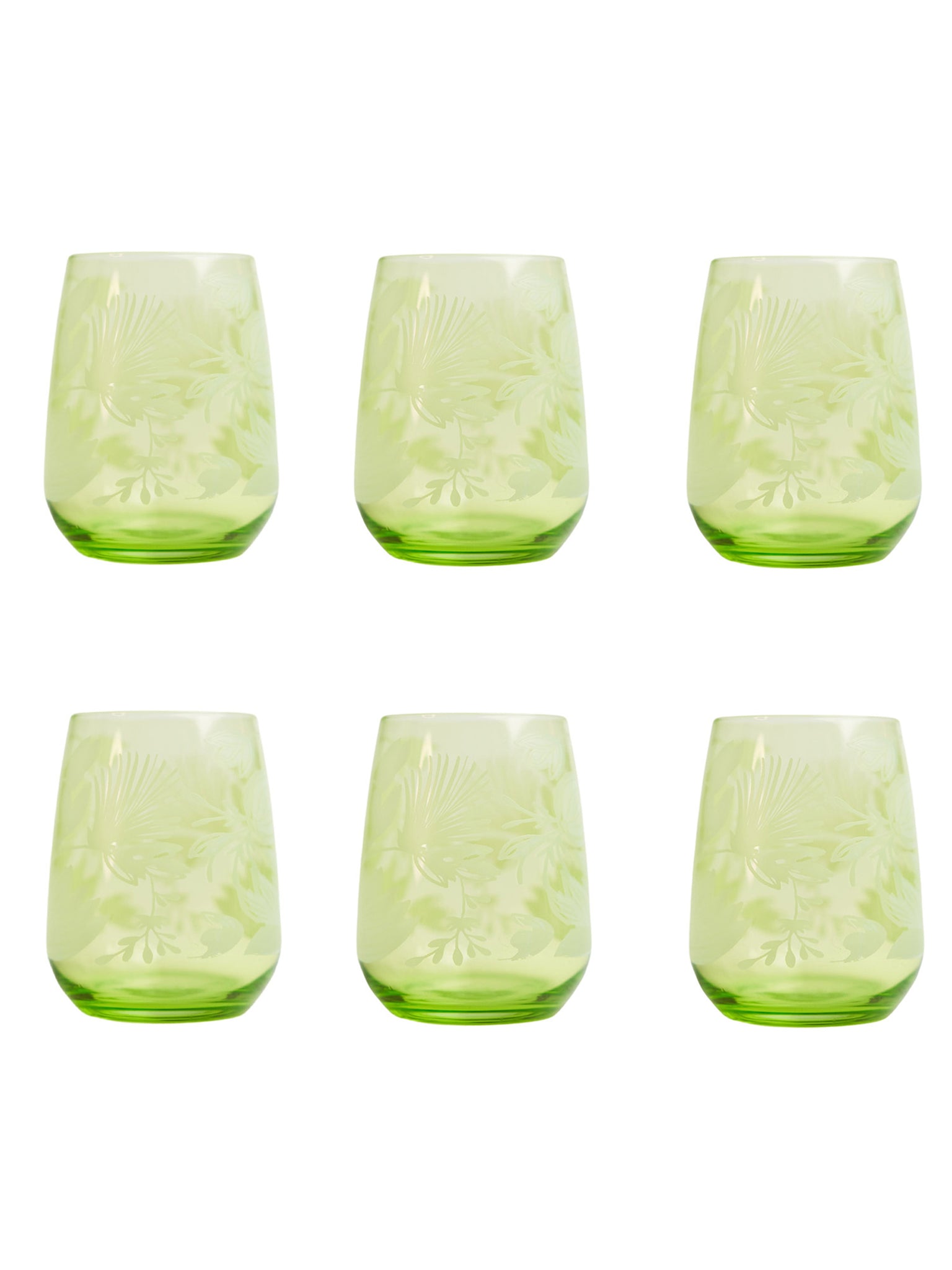 Bicchiere Acqua Set 6 Pezzi - Lysis Verde