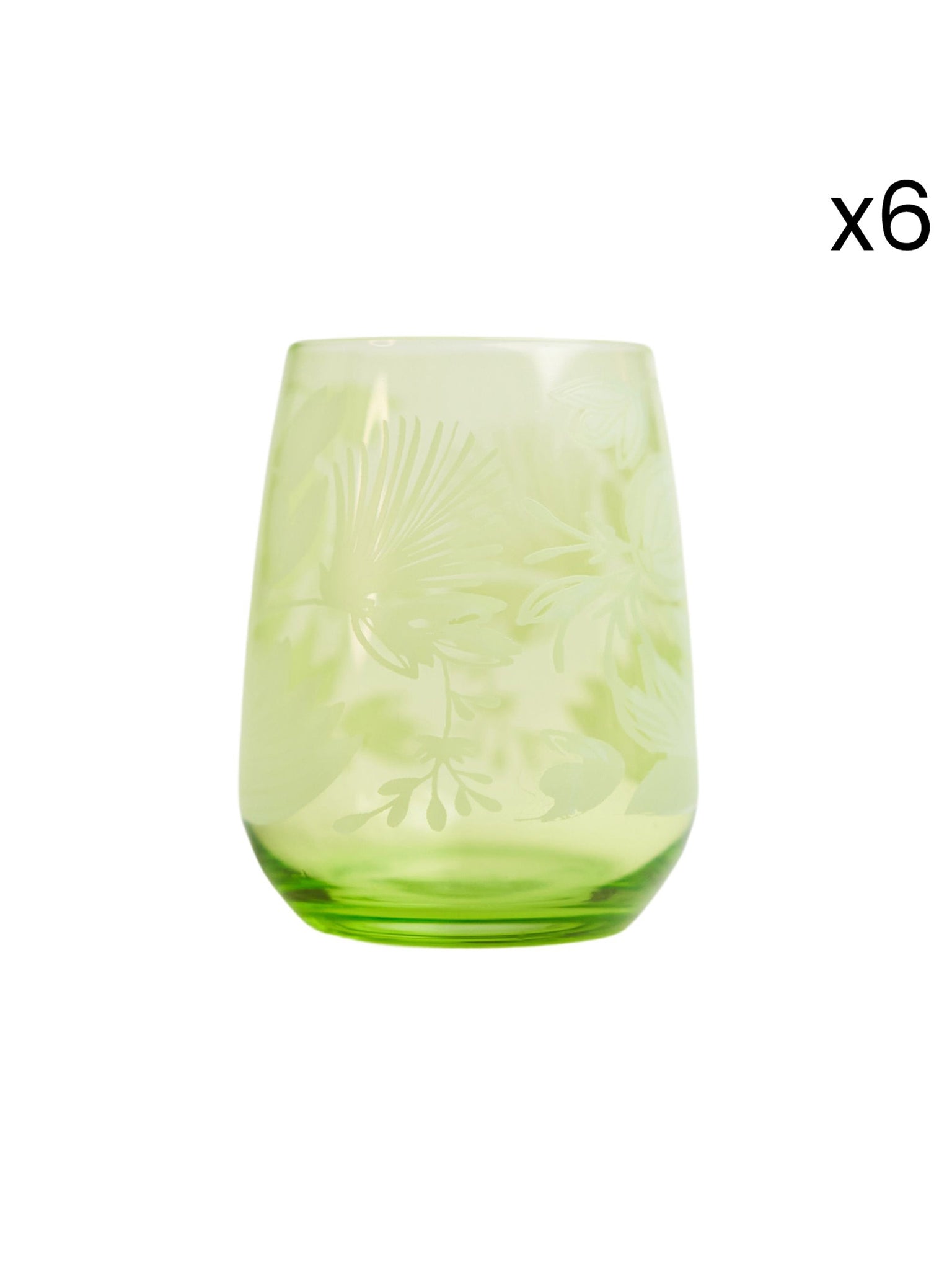 Bicchiere Acqua Set 6 Pezzi - Lysis Verde