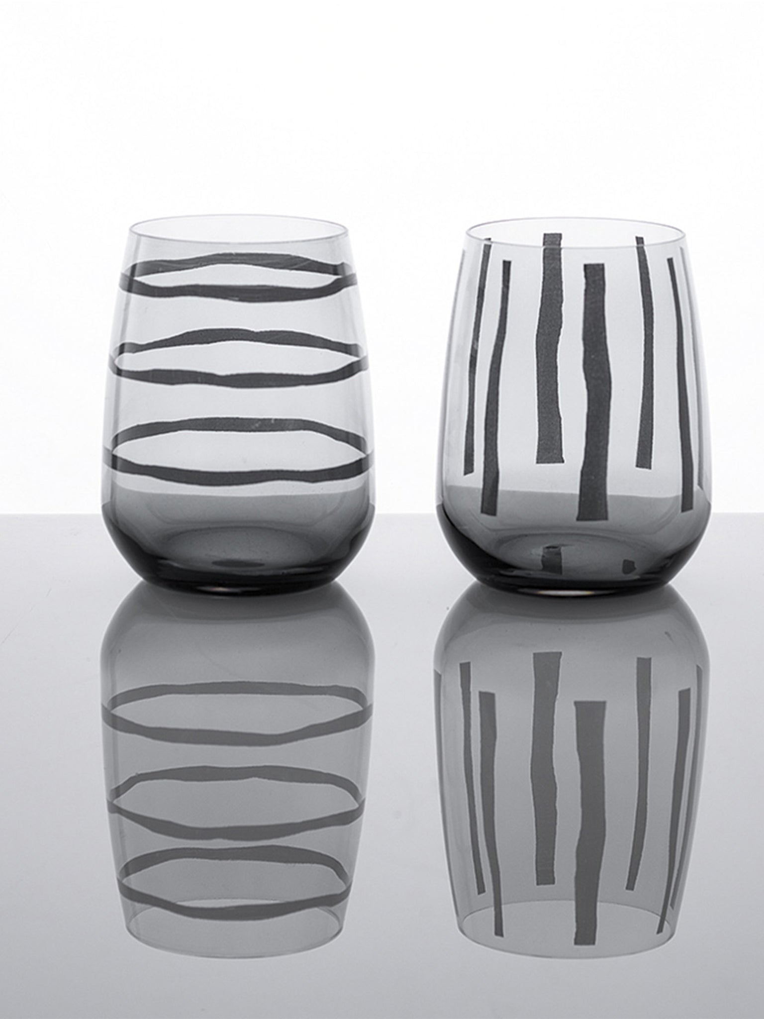 Bicchiere Acqua Malto grigio 85540 set 6 pezzi