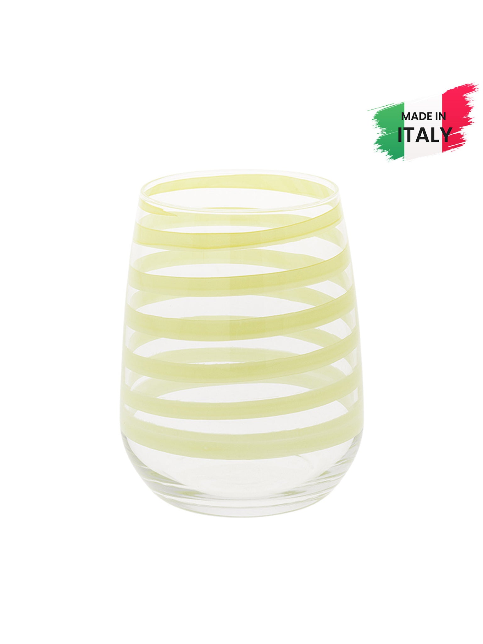 Bicchiere Acqua Malva giallo 12395 set 6 pezzi