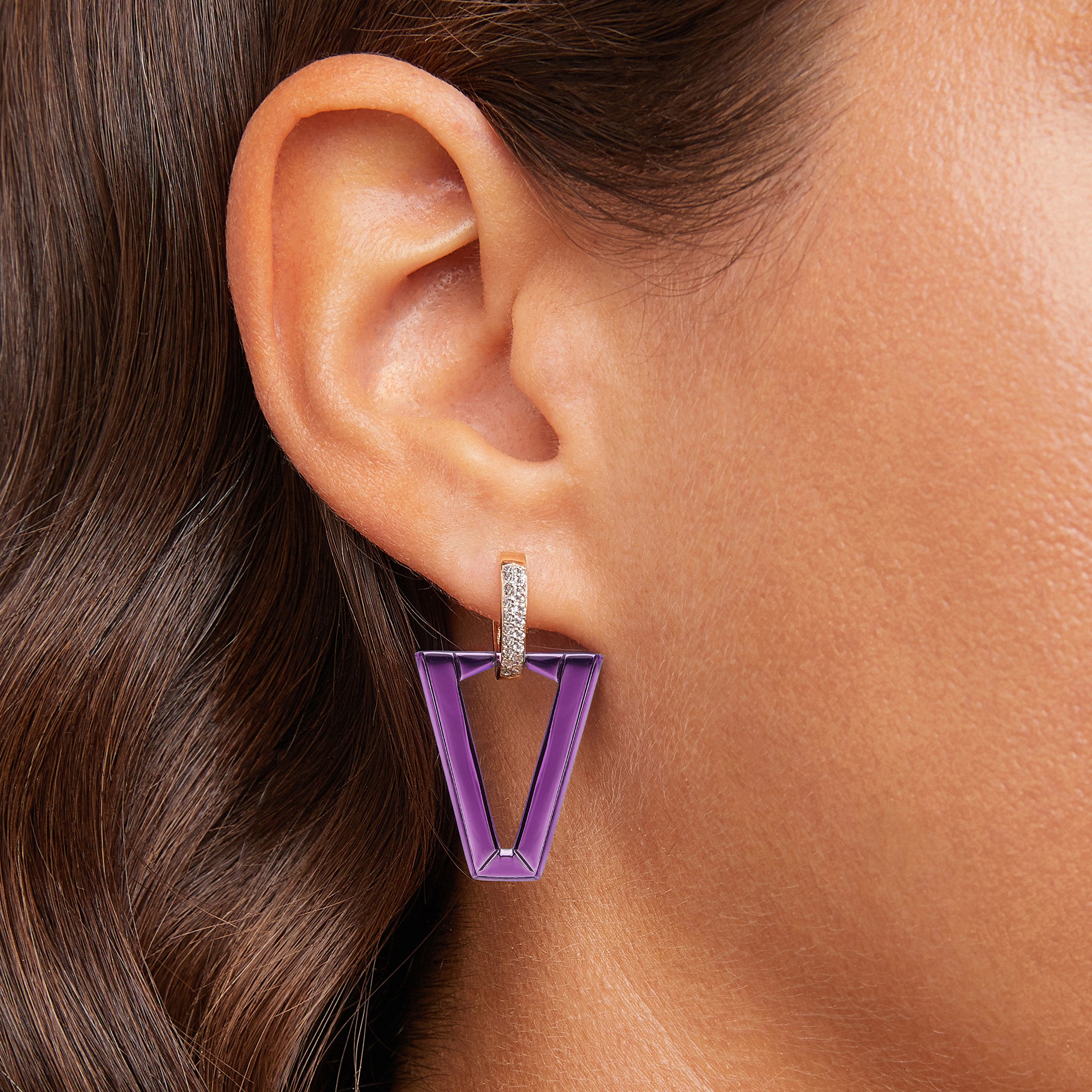 Uali Metallic Violet - Valentina Ferragni Studio