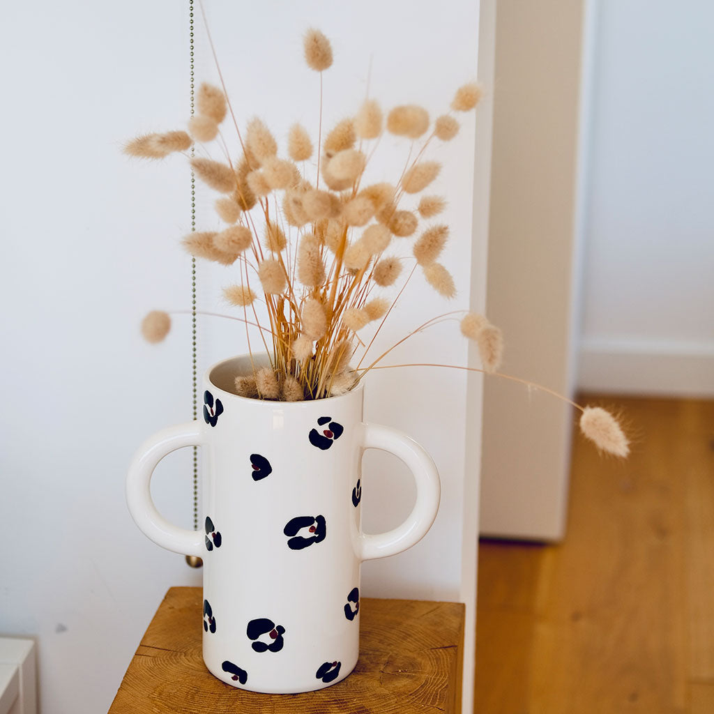 Vaso in ceramica Mediterranea - Leopardo