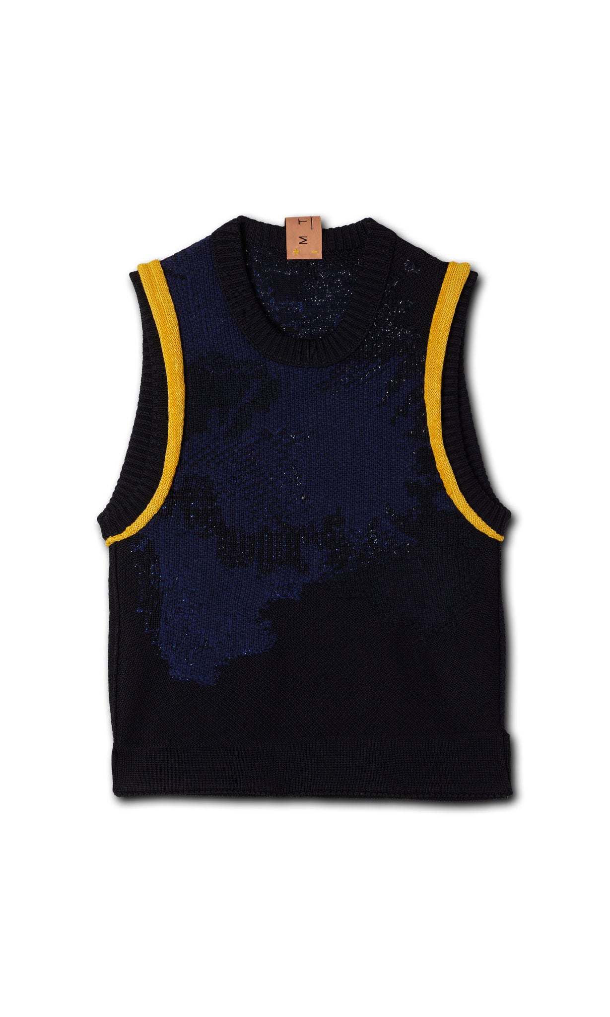 Wams! Cotton 
reversible vest monochrome