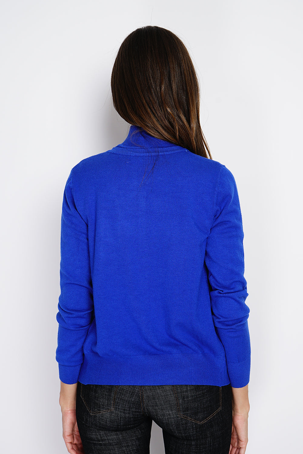 Classico dolcevita in maglia a 3 strati con maniche lunghe Reale