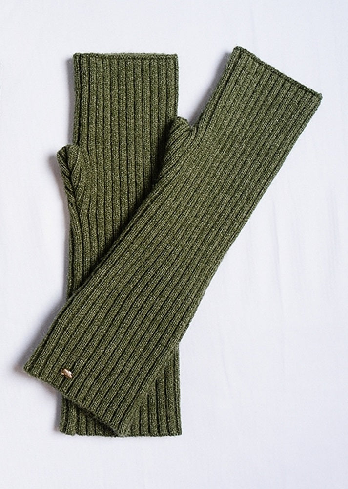 Muffole a coste aderenti a 12 strati Cachi