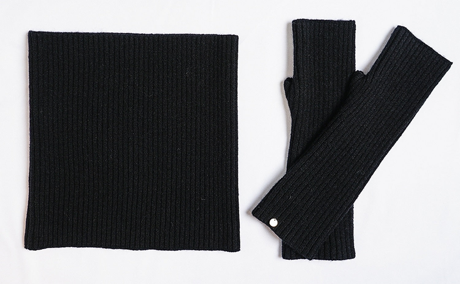 guanti a coste a 12 fili - Nero