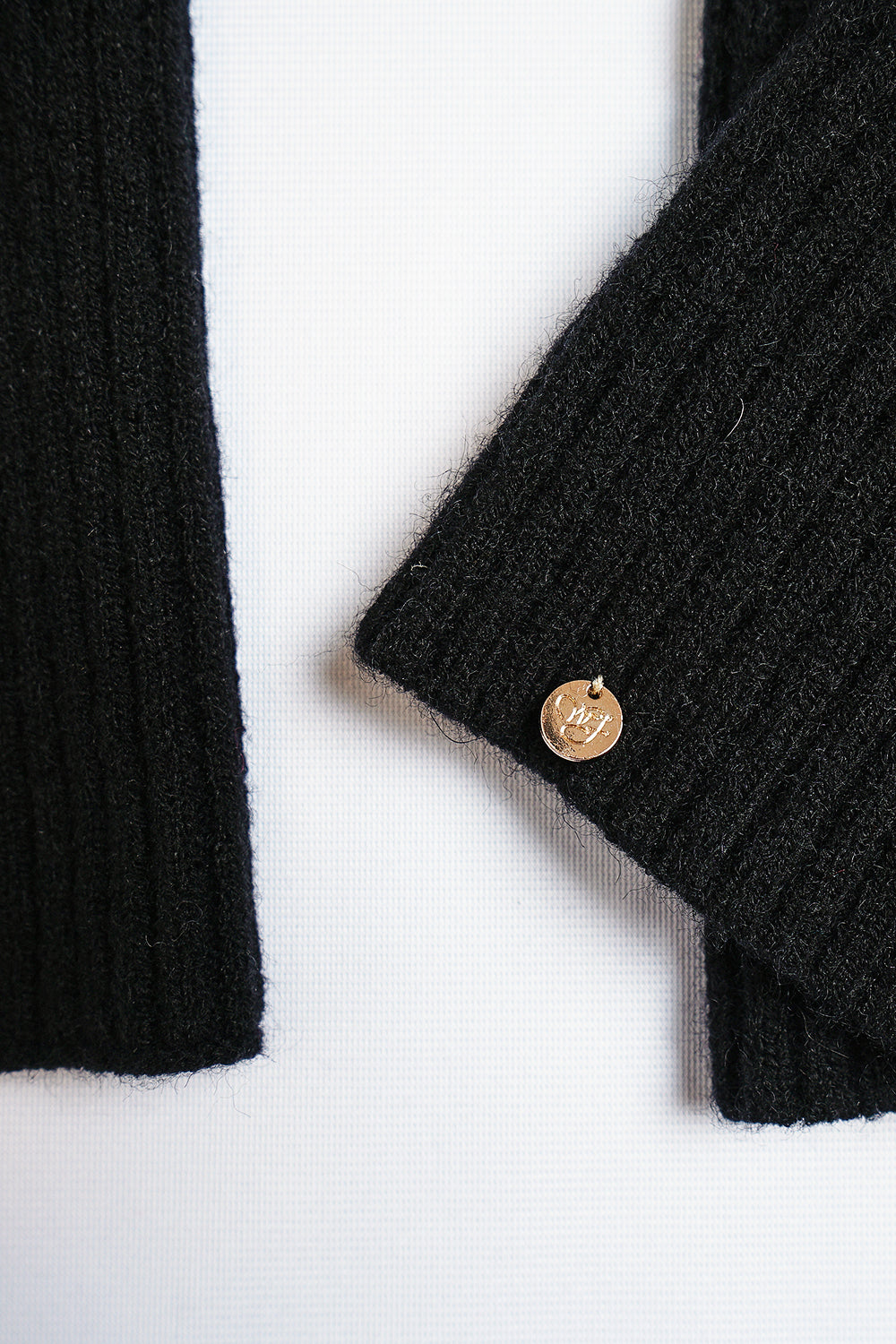 guanti a coste a 12 fili - Nero