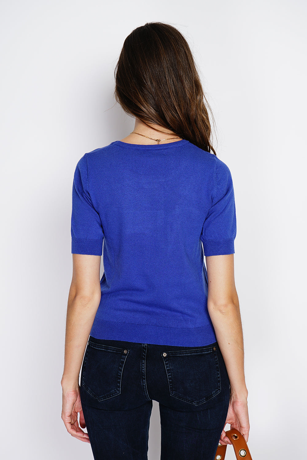 classico con scollo rotondo in maglia a 2 strati e maniche lunghe Reale