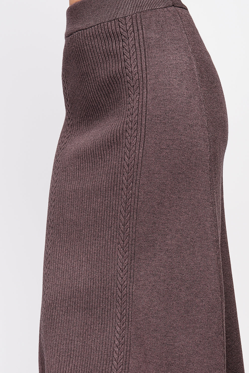 Gonna lunga attorcigliata Caffè