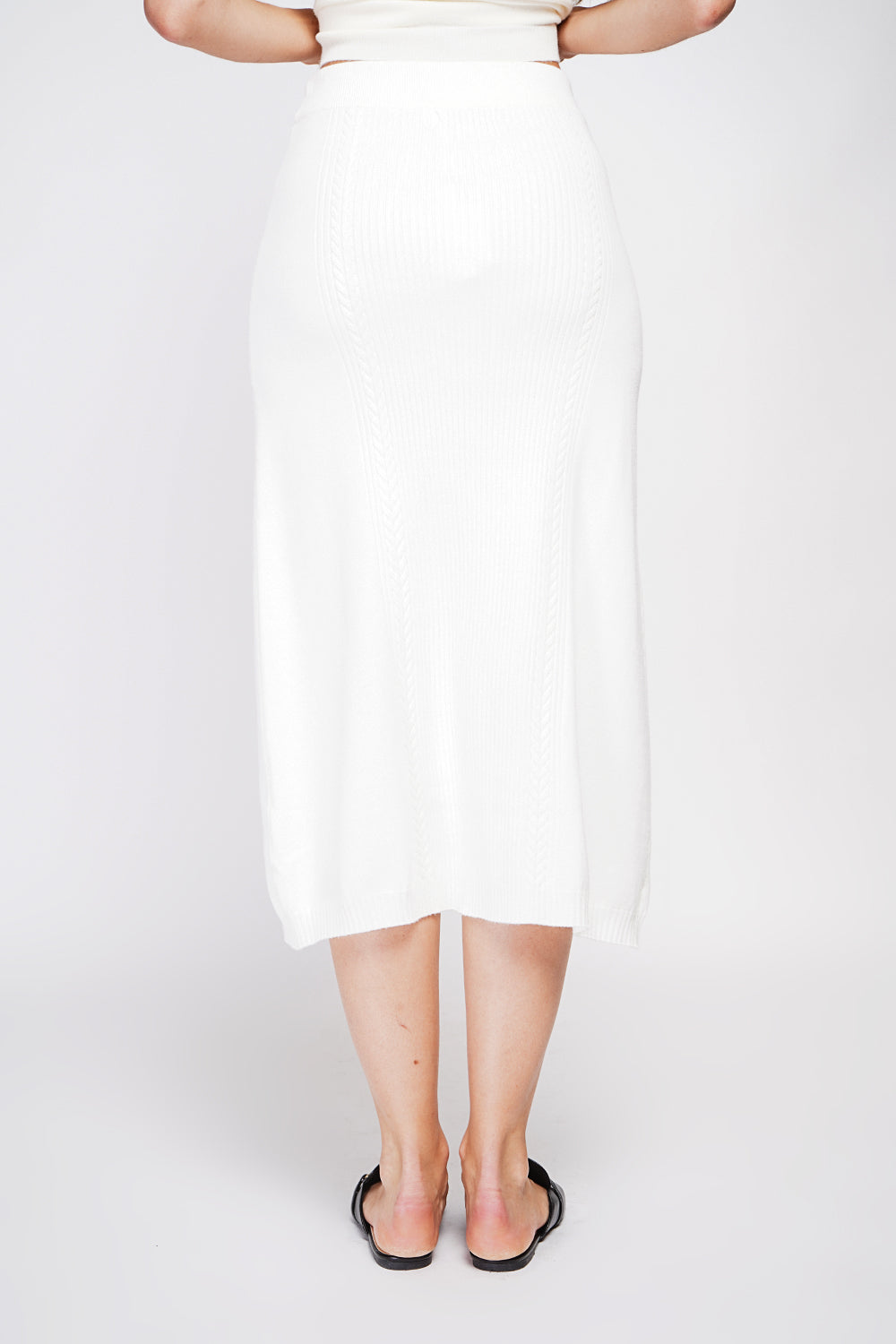 Gonna lunga attorcigliata Naturale