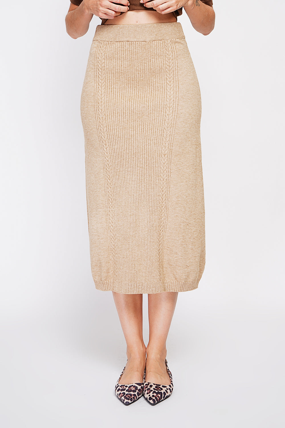 Gonna lunga attorcigliata Torrone