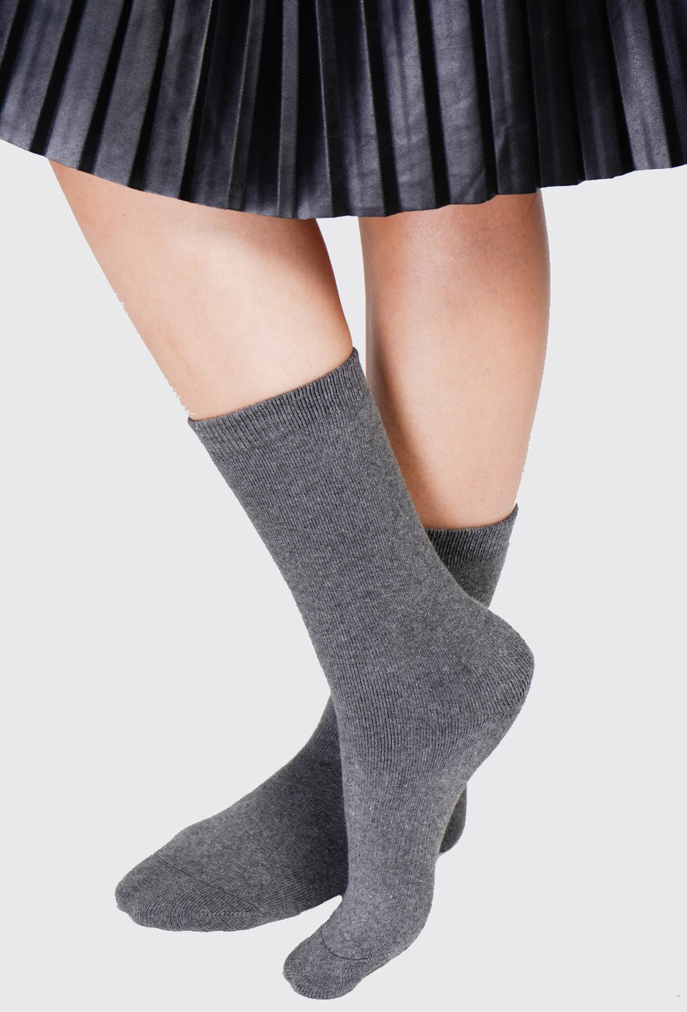 Calzini alti invernali termici foderati unisex Lupo