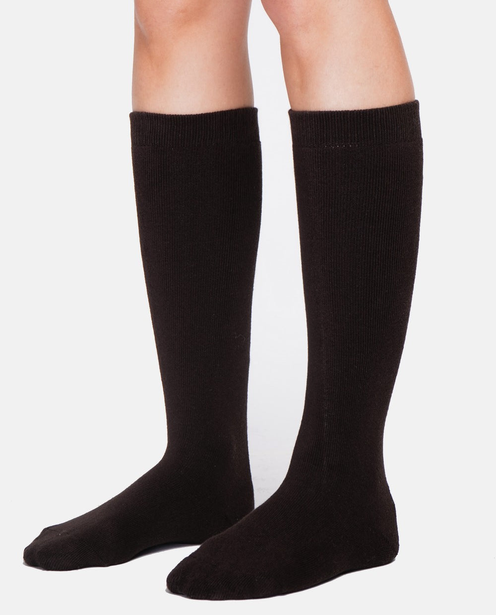 Calzini alti invernali termici foderati unisex Nero