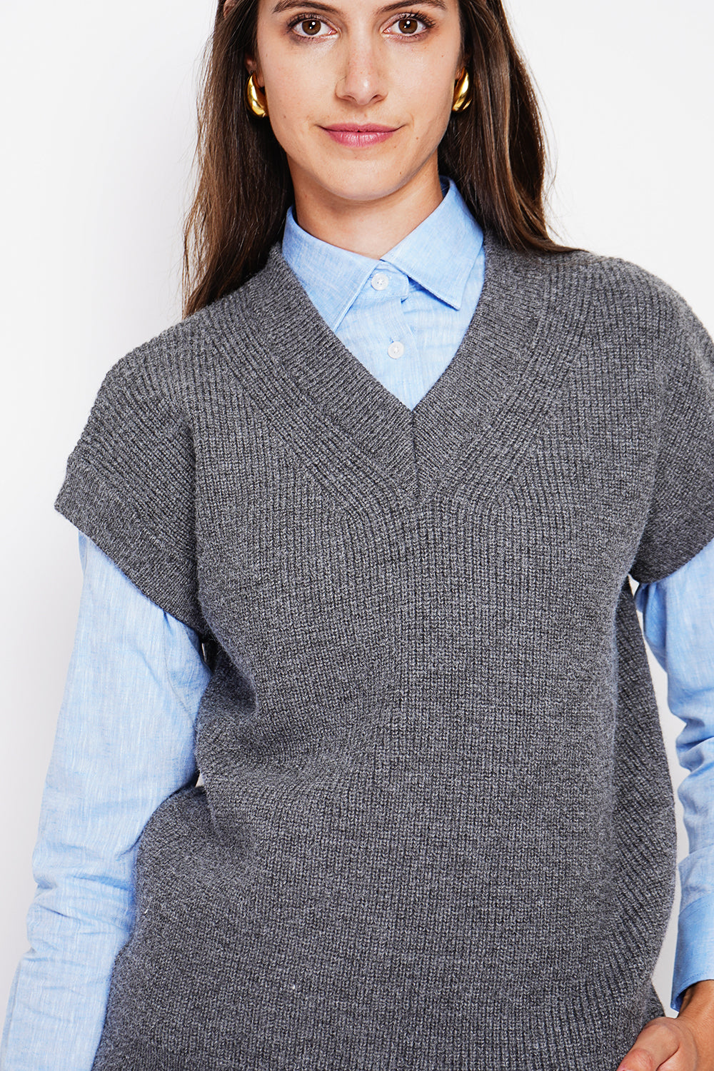 Tunica senza maniche con scollo a V - Lupo