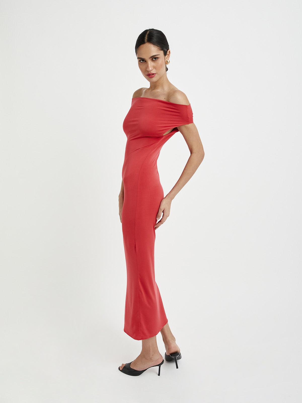GINA DRESS  RED