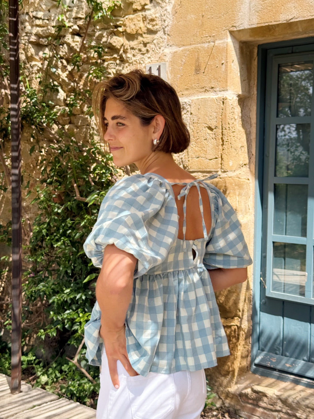 Camicetta blu Maca