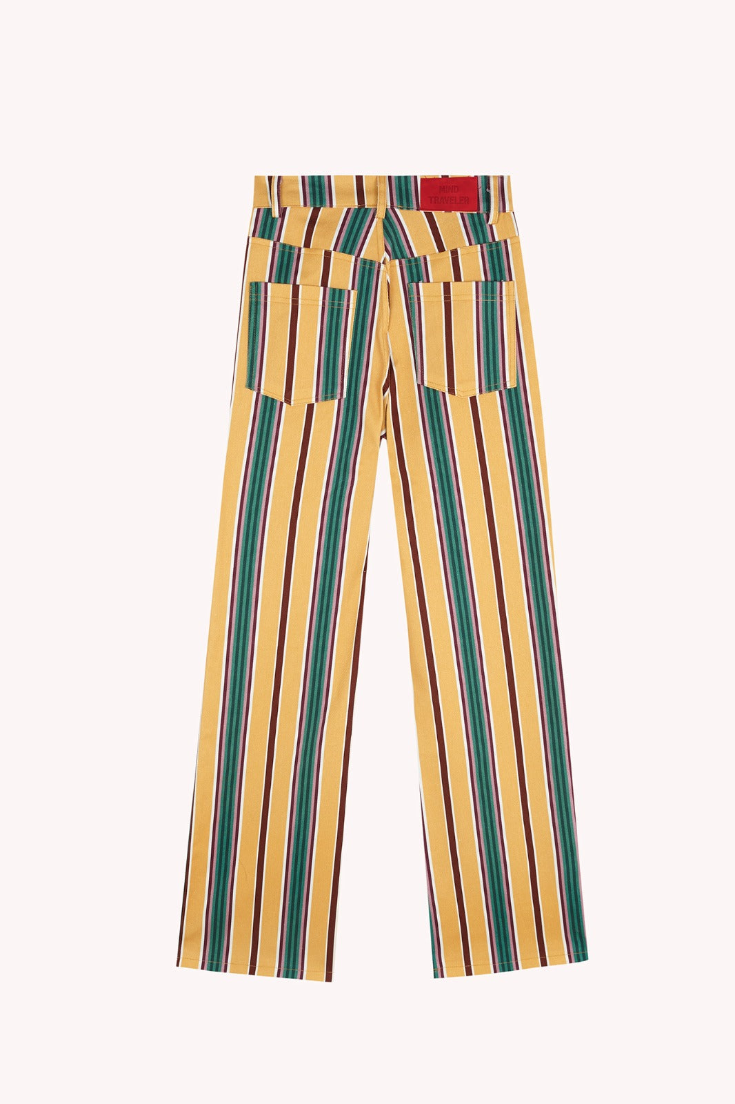 Jeans gialli a righe Inés