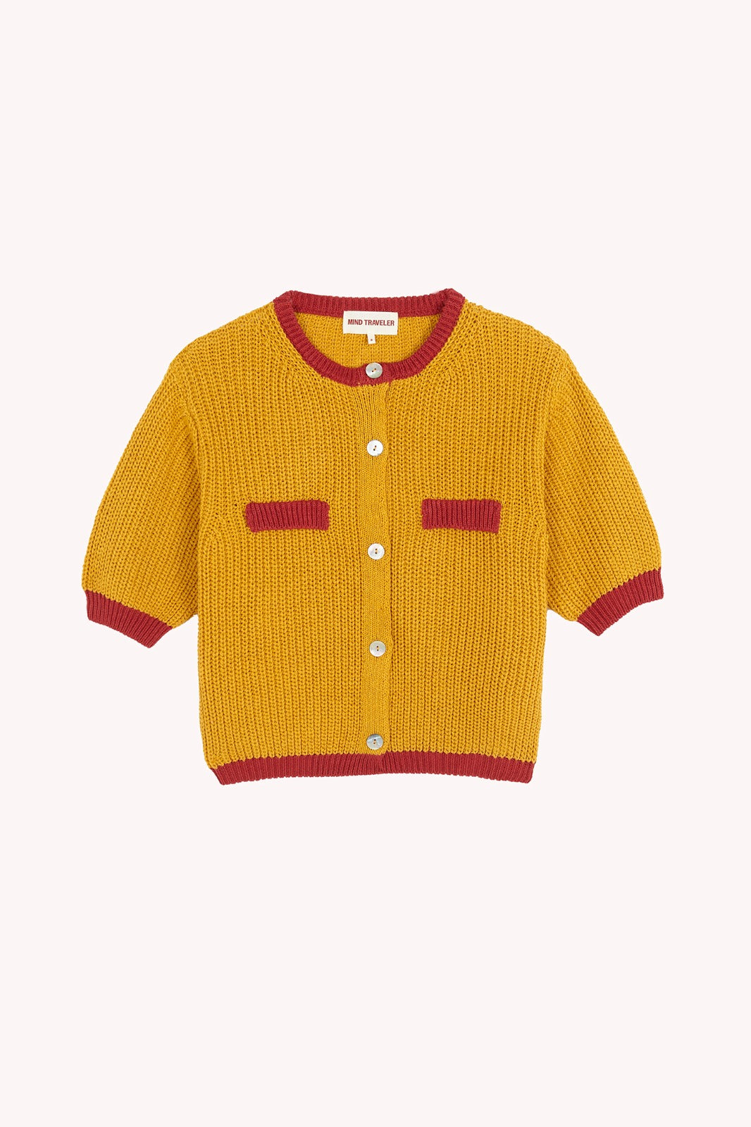 Cardigan in cotone senape Mia