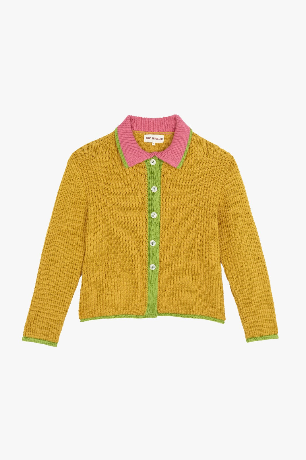 Cardigan in cotone senape Tina