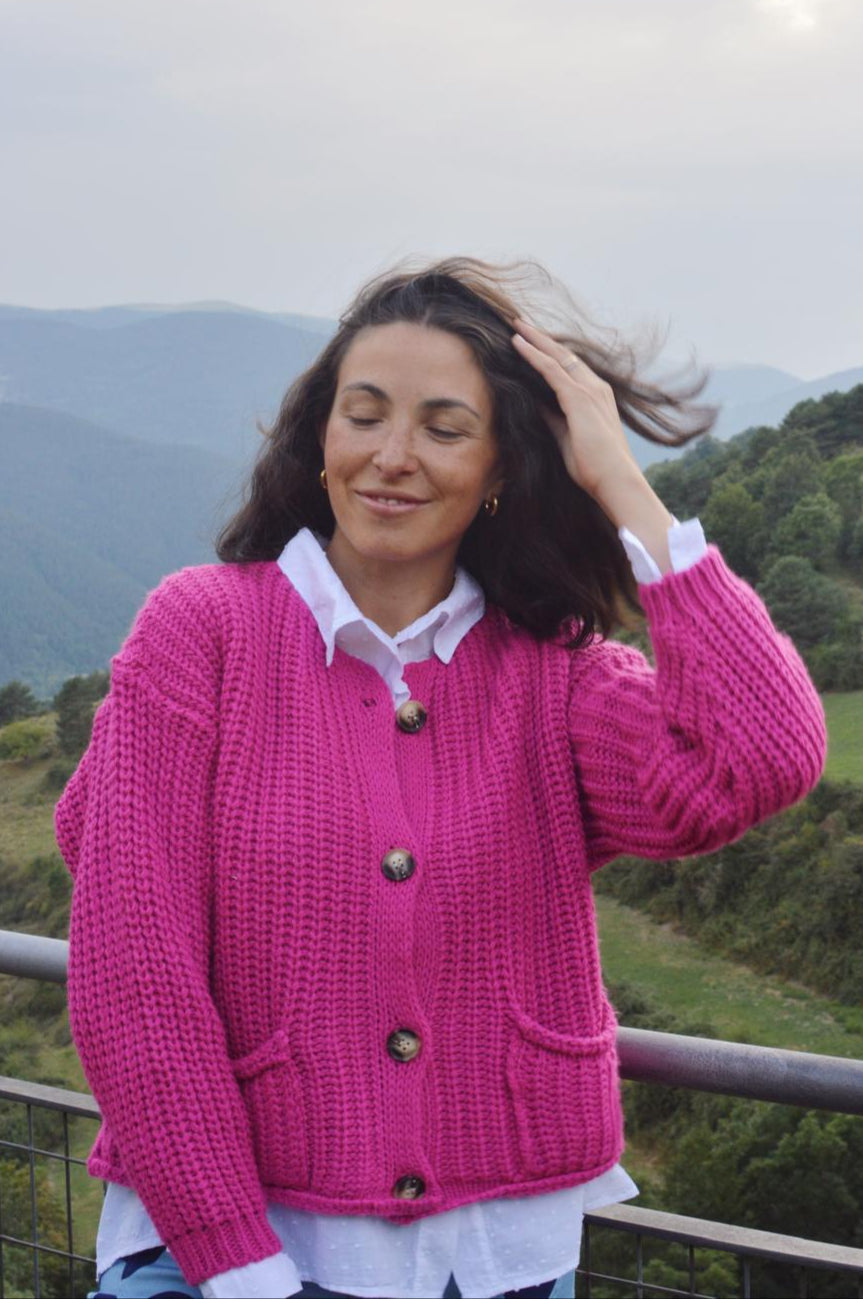 Cardigan fucsia Cloe