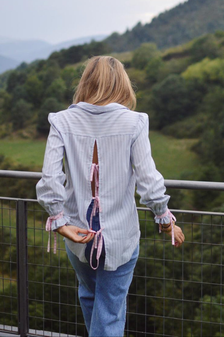 Camicia blu Lara