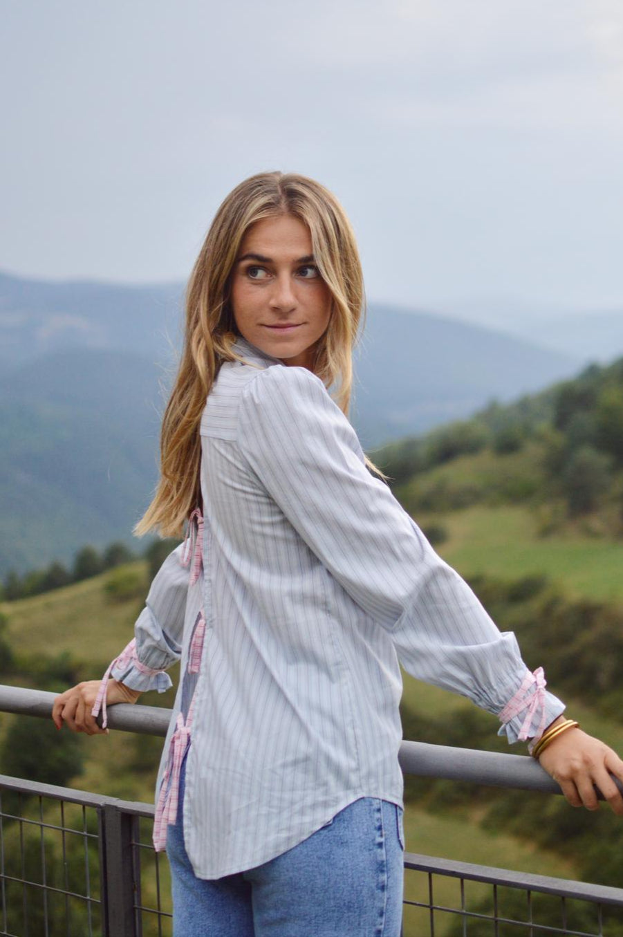 Camicia blu Lara