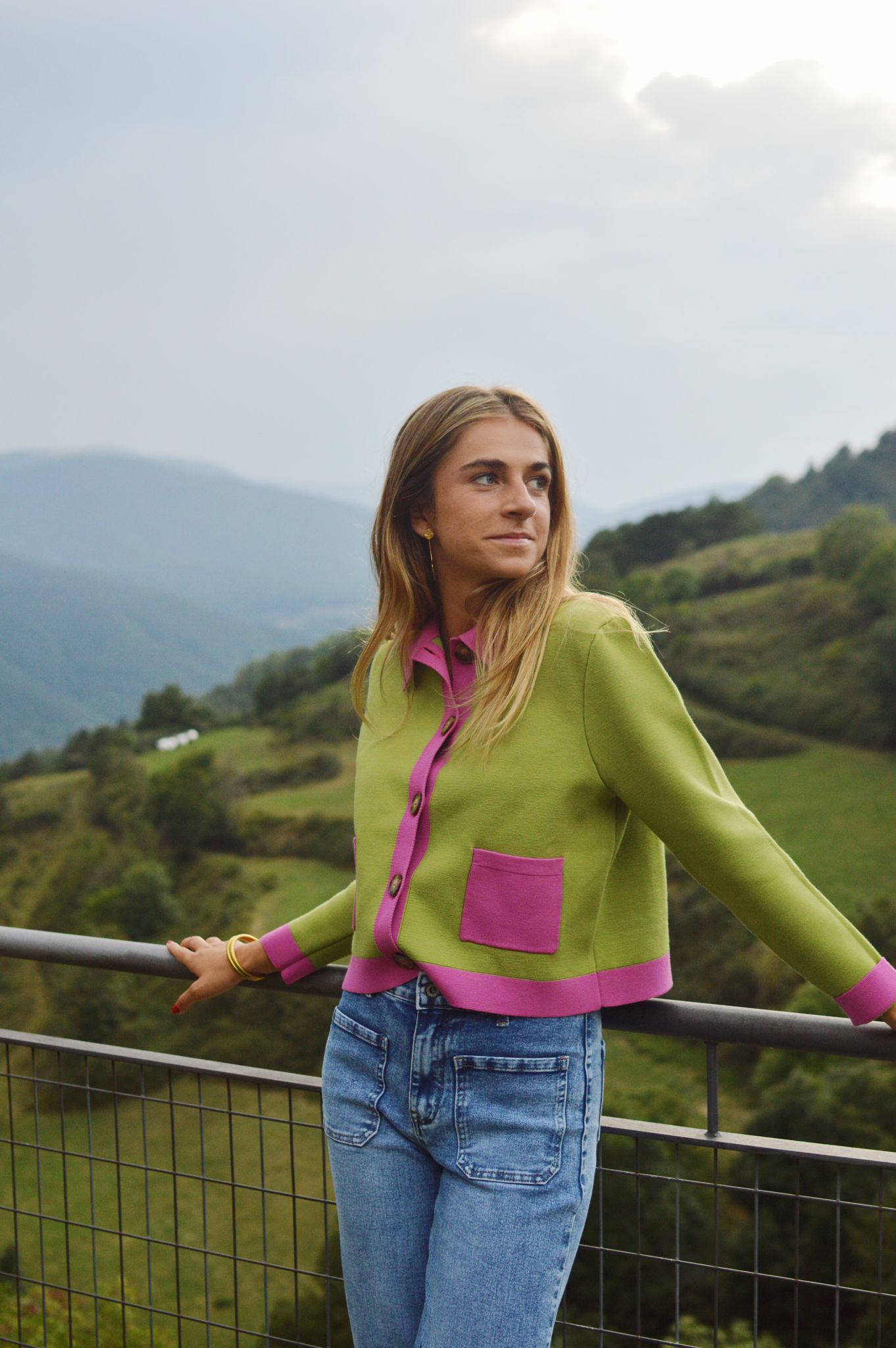 Cardigan verde dalia