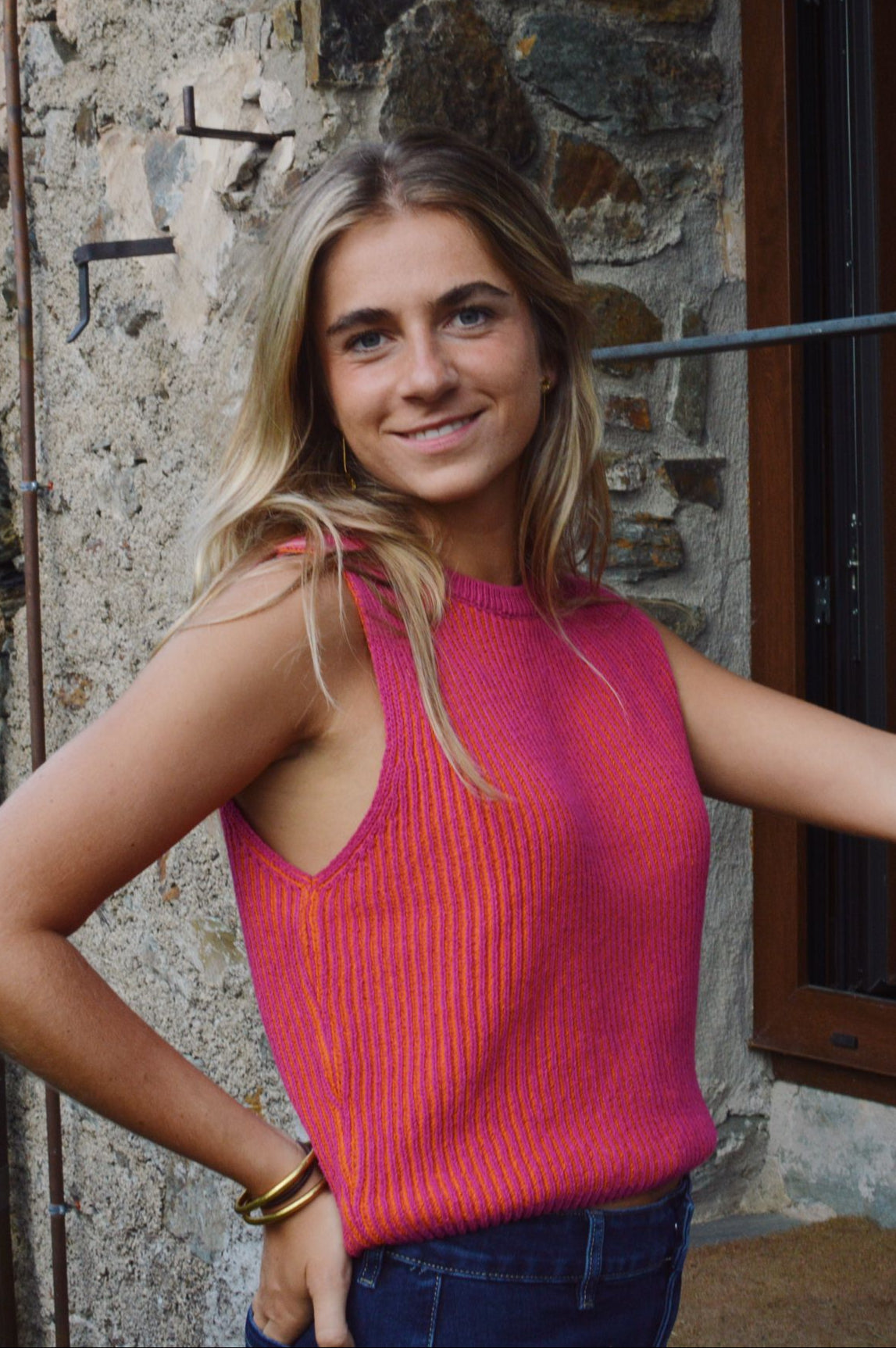 Gilet arancione Rita Pink