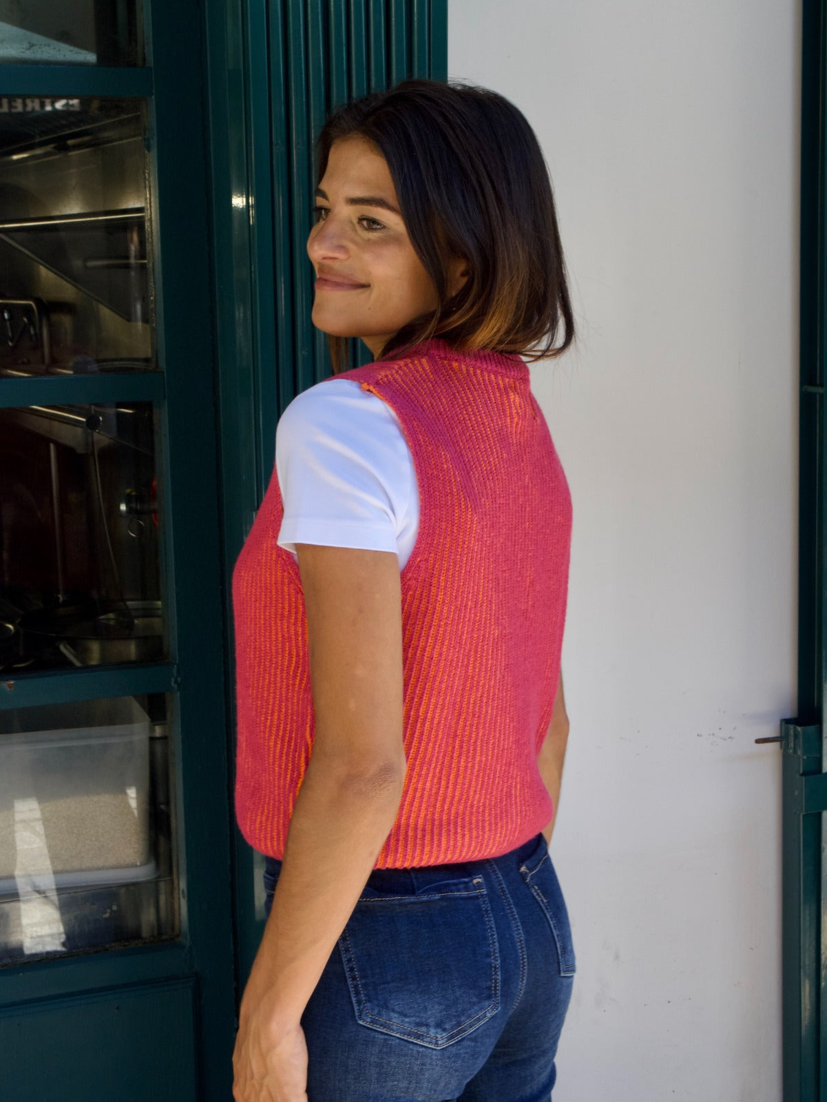 Gilet arancione Rita Pink