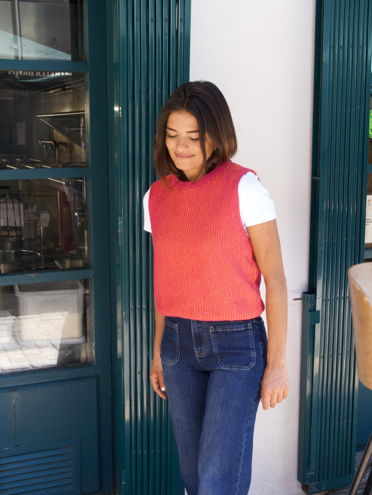 Gilet arancione Rita Pink