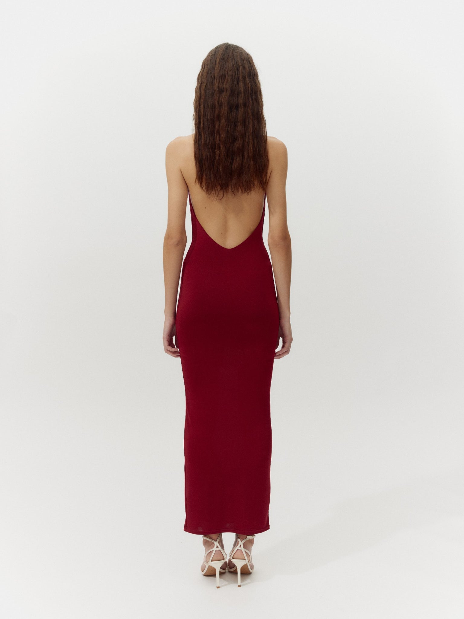 Almeria Dress Burgundy - Wolflamb