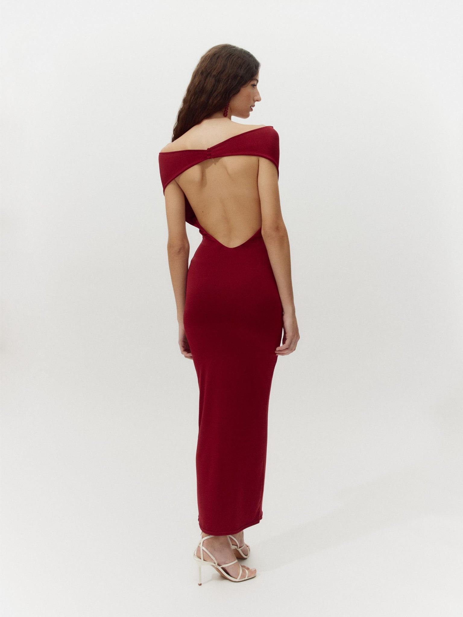 Almeria Dress Burgundy - Wolflamb
