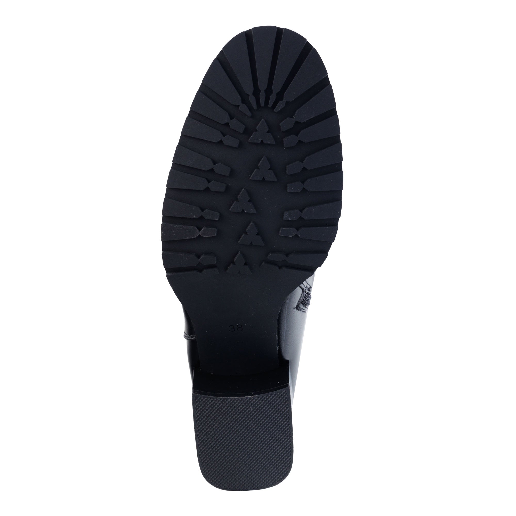 Stivali in simil pelle con tacco comodo e fascia elastica laterale Nero