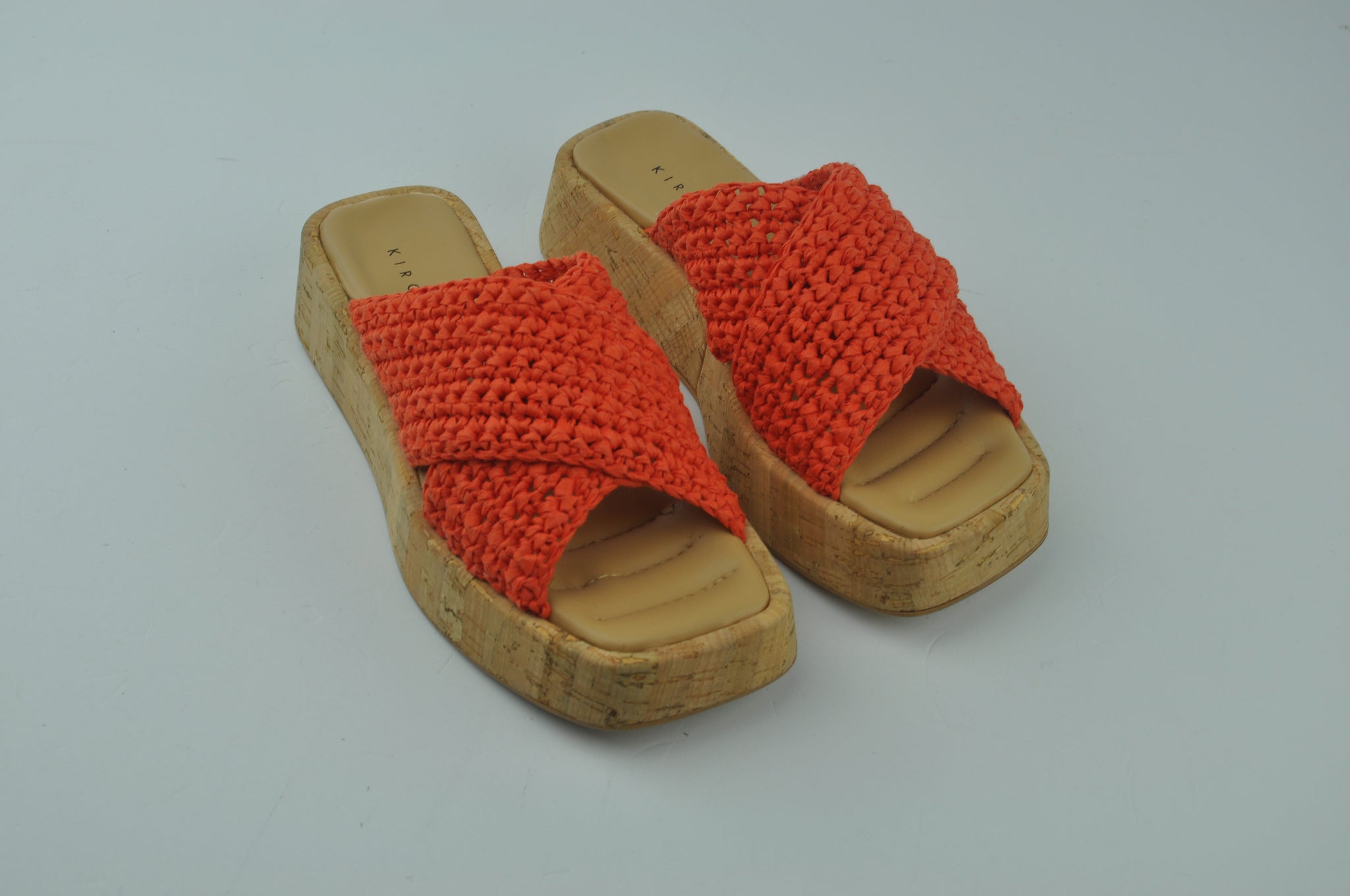 Z-RF-50 SUOLA SUGHERO - RAFFIA ARANCIO