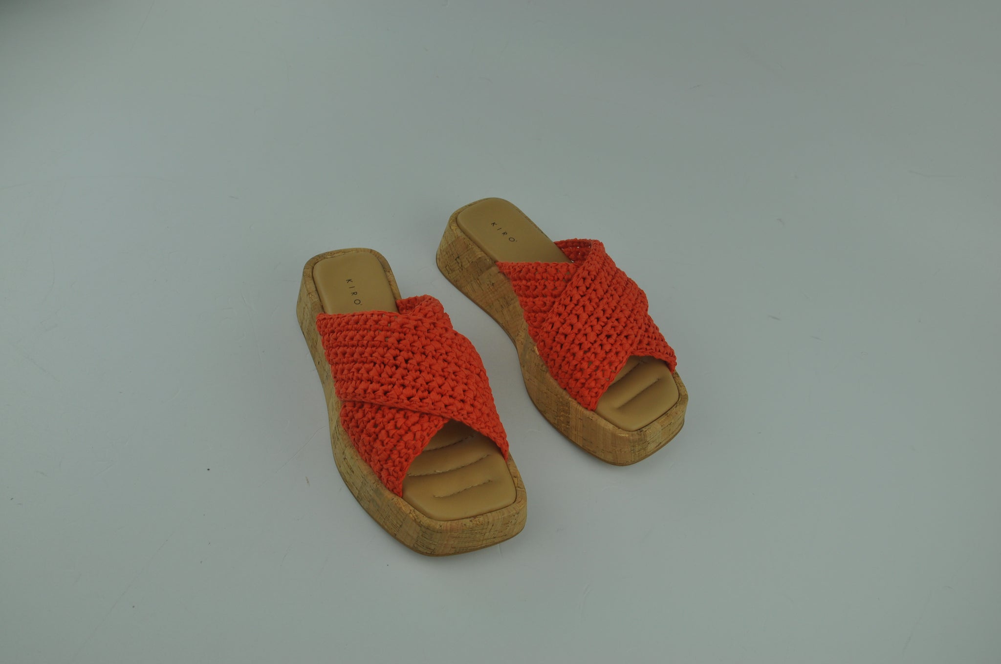 Z-RF-50 SUOLA SUGHERO - RAFFIA ARANCIO