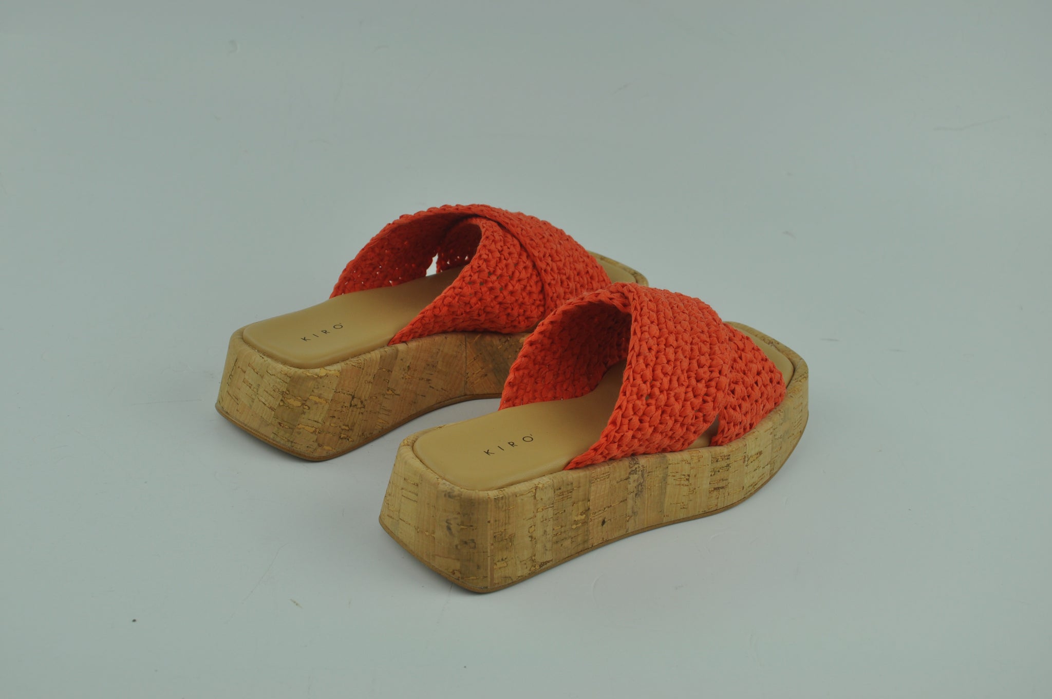 Z-RF-50 SUOLA SUGHERO - RAFFIA ARANCIO