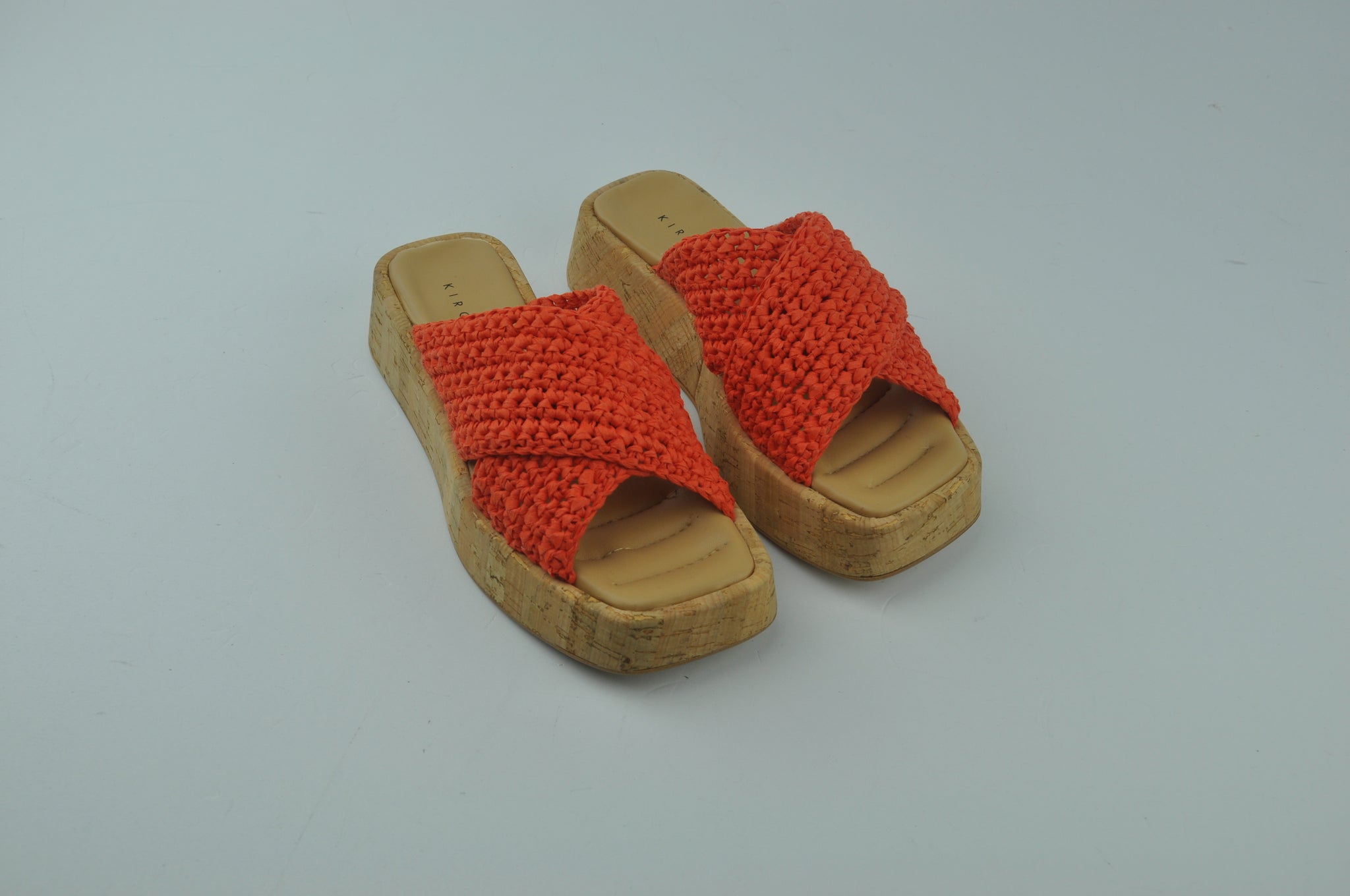Z-RF-50 SUOLA SUGHERO - RAFFIA ARANCIO