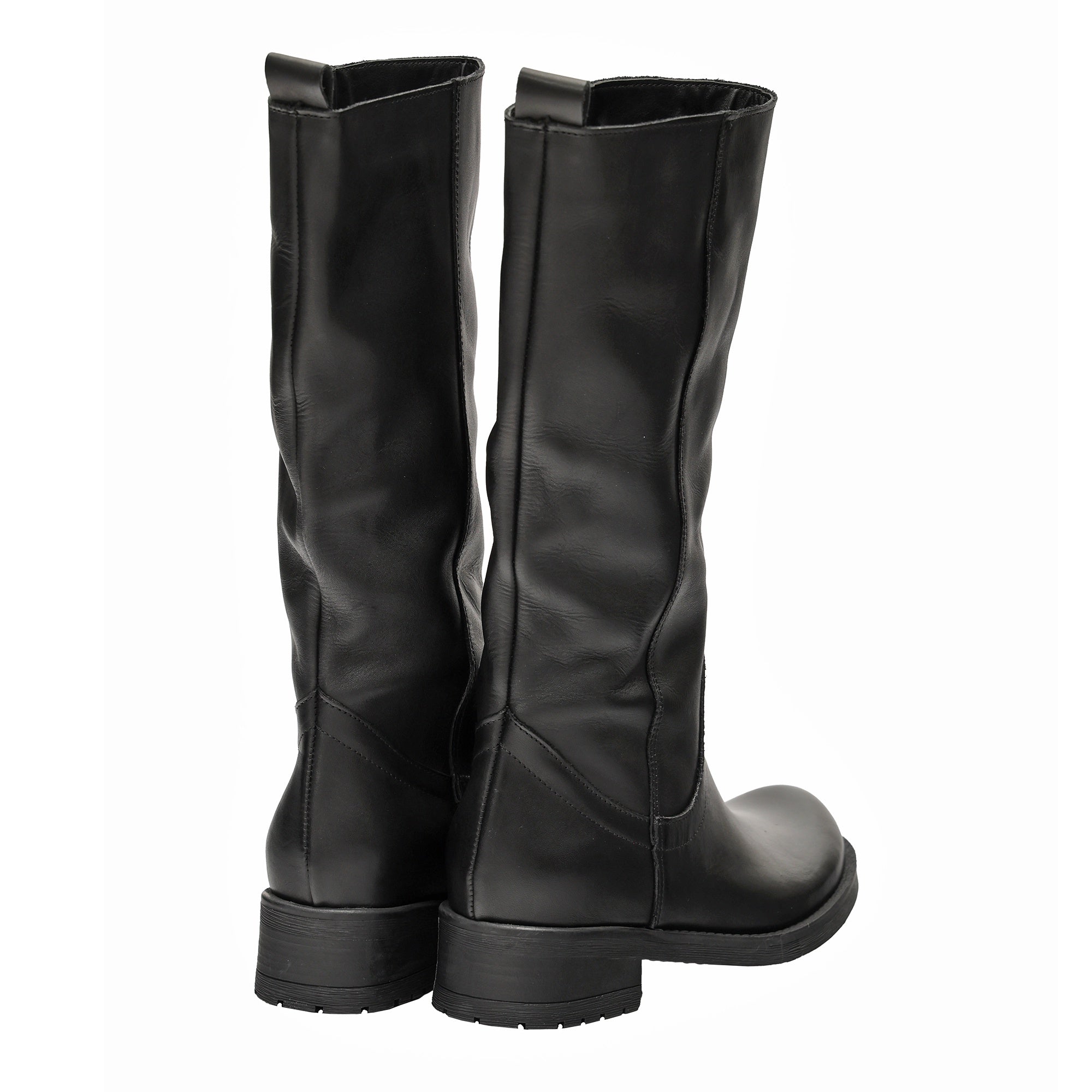 Stivale in vera pelle Nero