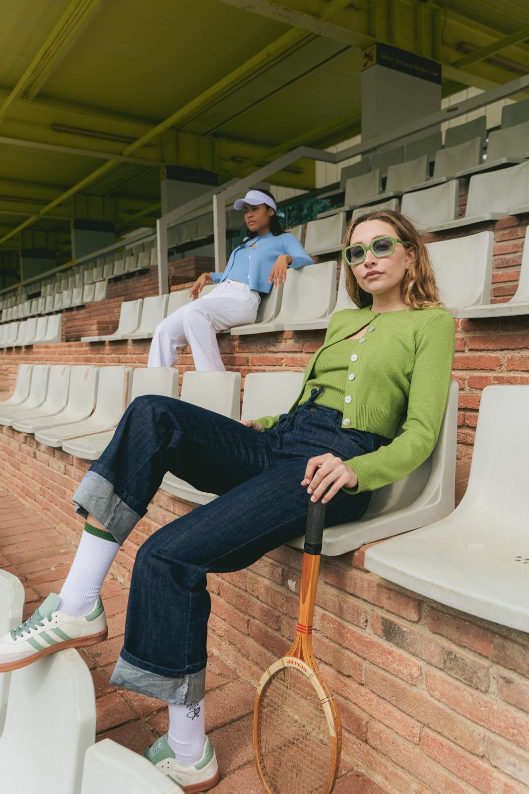 Cardigan verde Inés