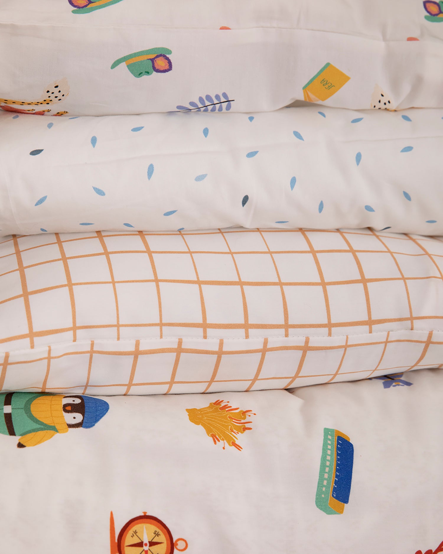KIDS PILLOW CASE RAIN DROPS