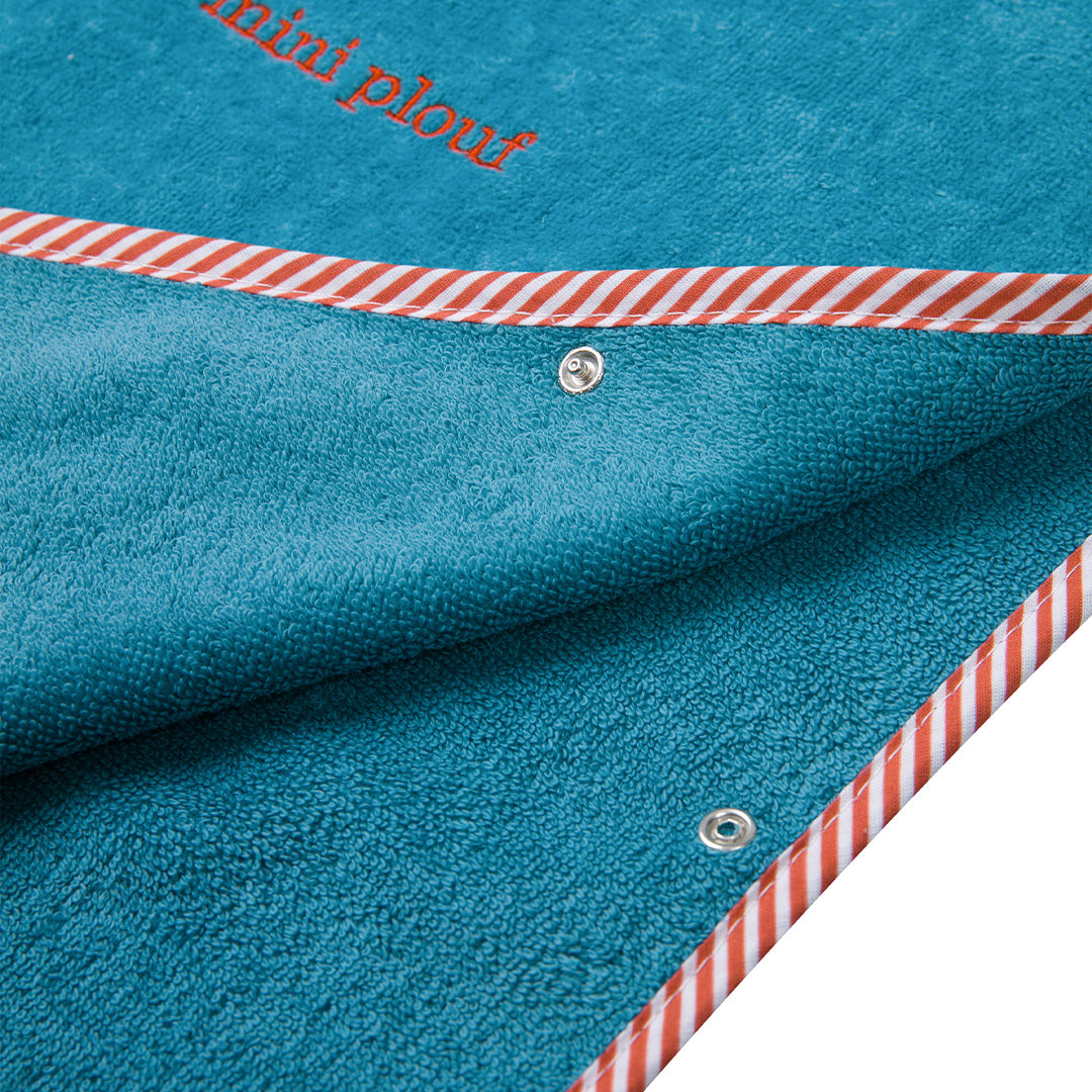 MINI PLOUF BLUE PONCHO TOWEL