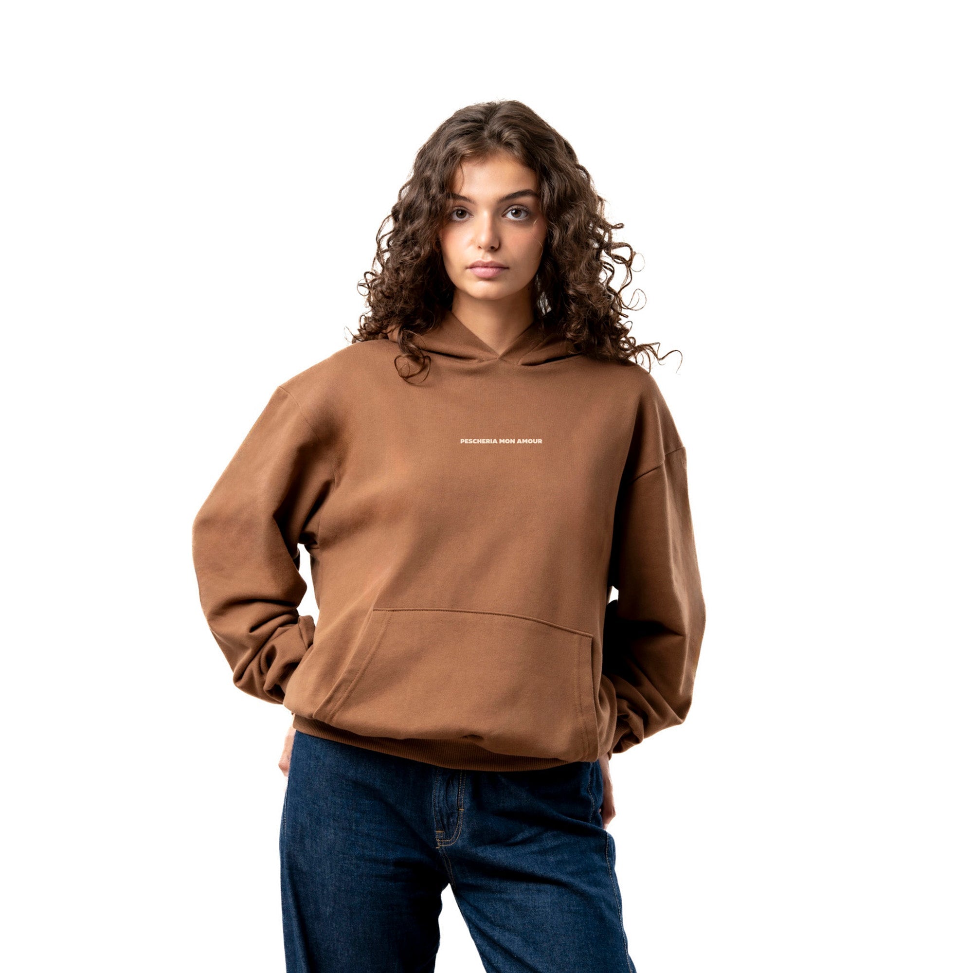 Felpa Hoodie "Prima Baciami e Poi Parliamo" - Pescheria Mon Amour