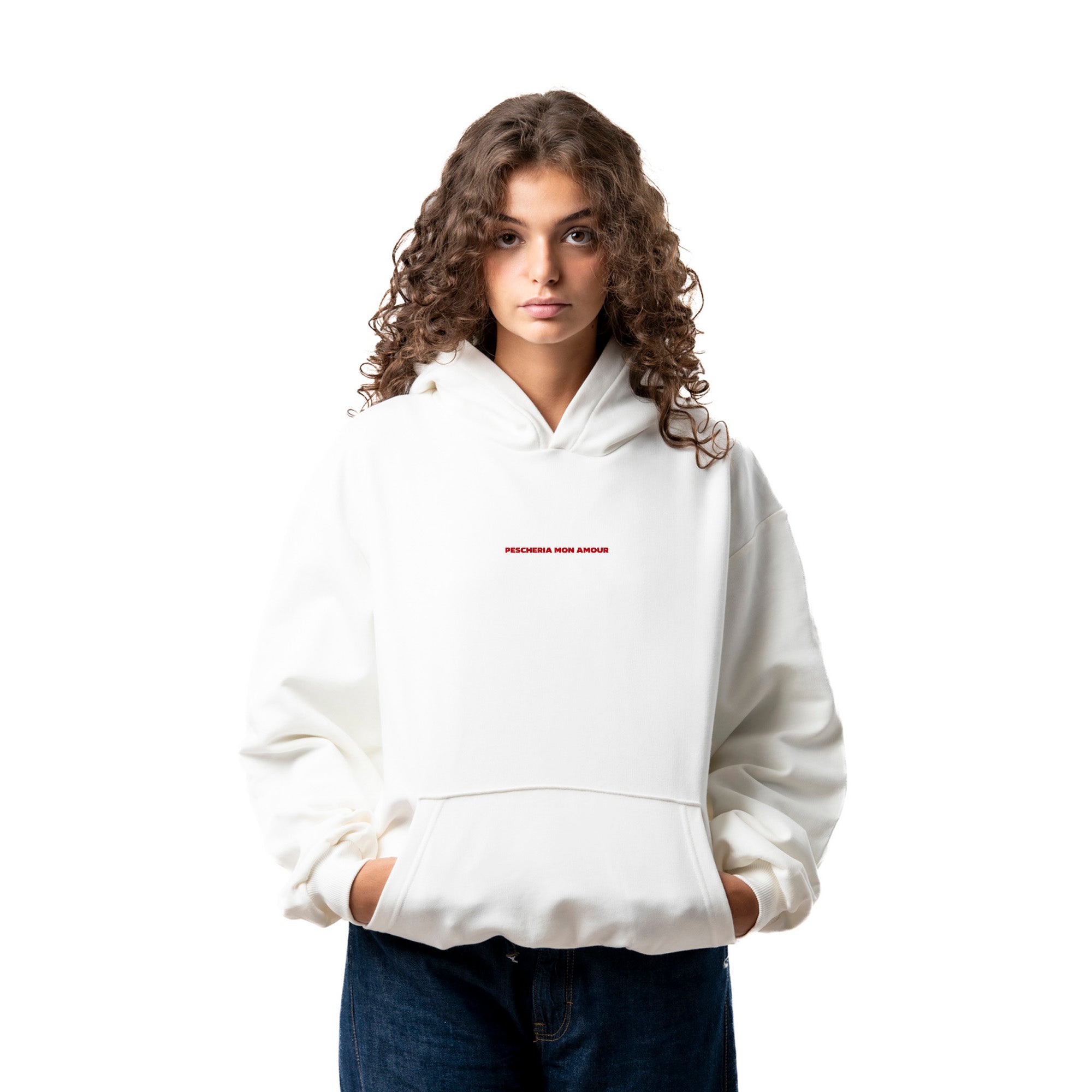 Felpa Hoodie "Prima Baciami e Poi Parliamo" - Pescheria Mon Amour