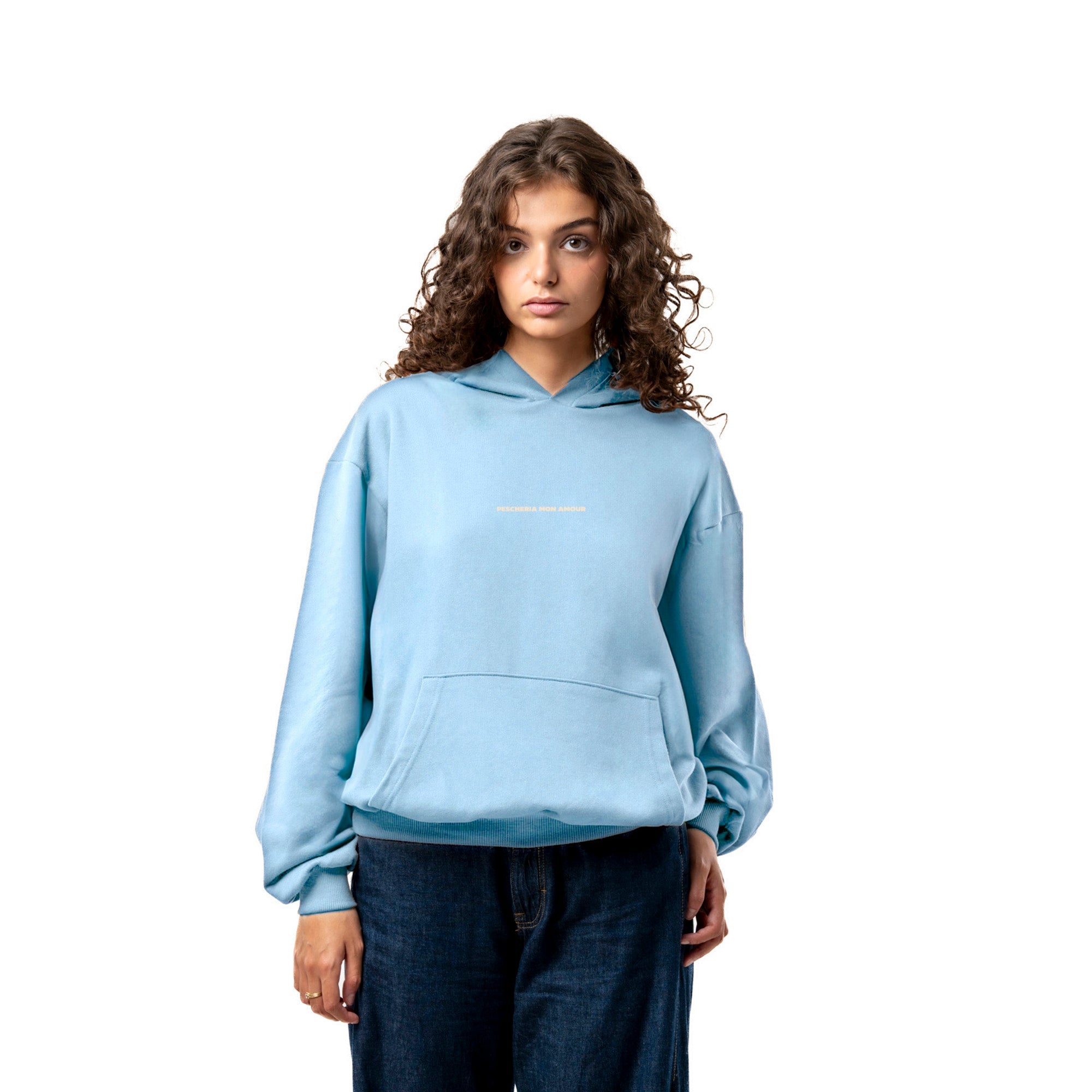 Felpa Hoodie "Prima Baciami e Poi Parliamo" - Pescheria Mon Amour