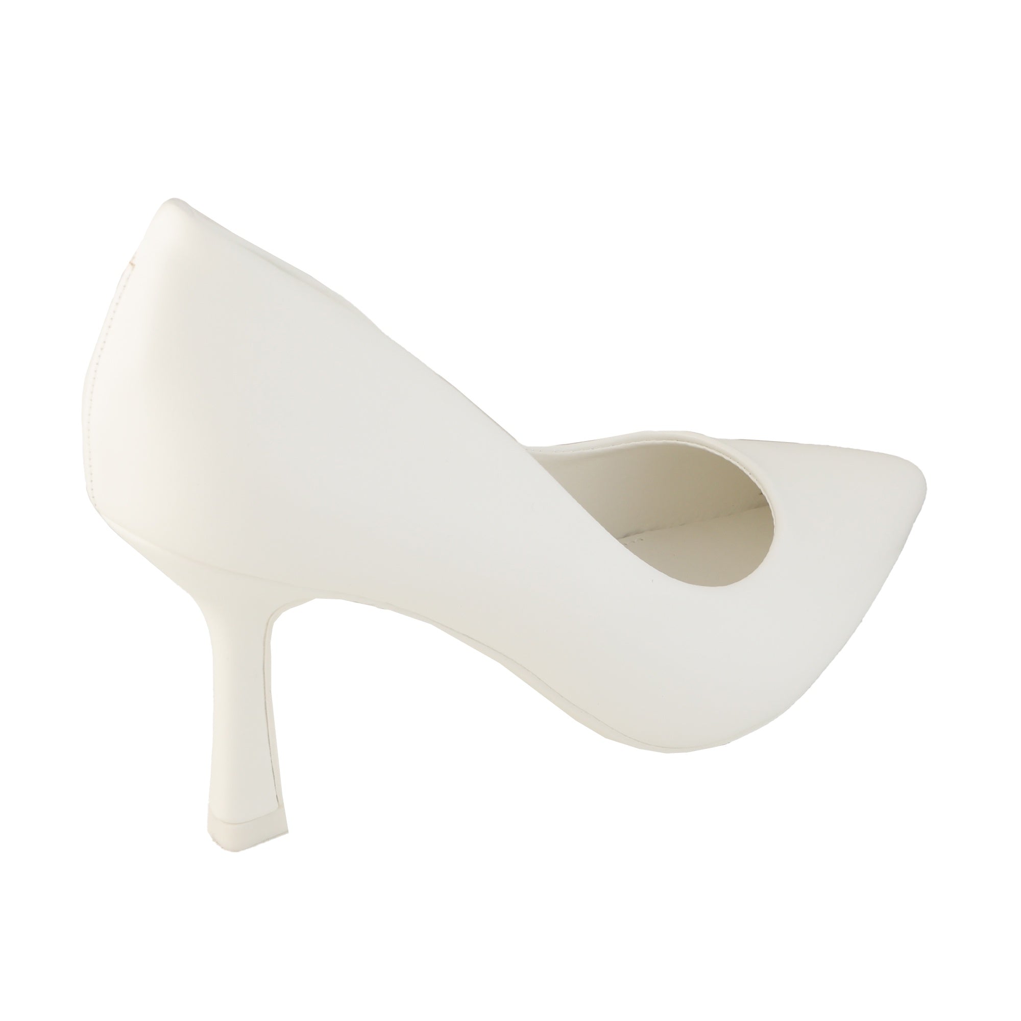 Dècolletè pumps con tacco a rocchetto Bianco