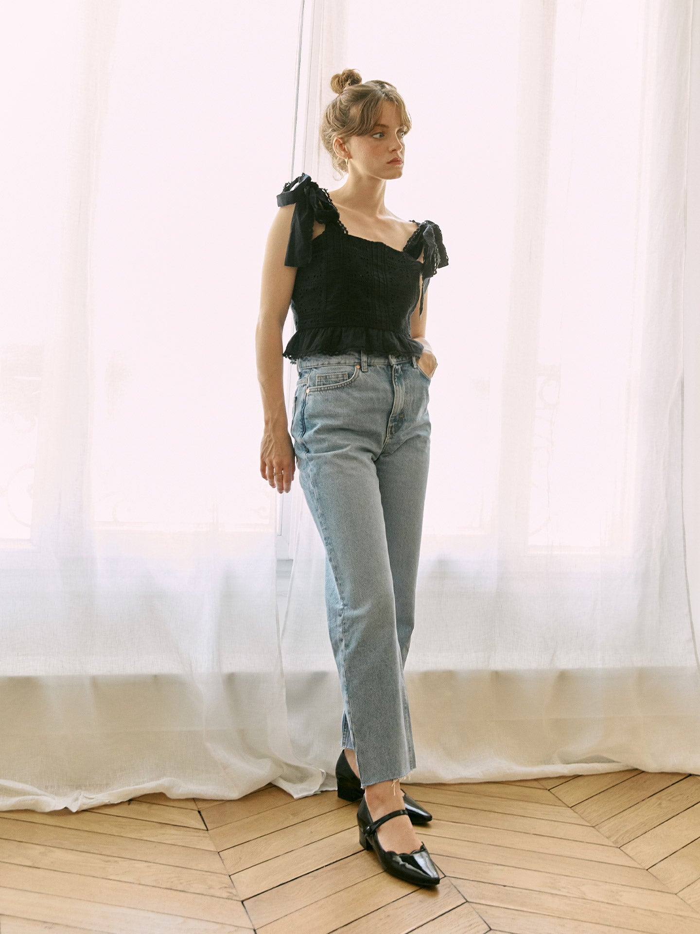 Black Patent Mary Jane Shoes with Small Heel and Pointed Toe | Carla Black