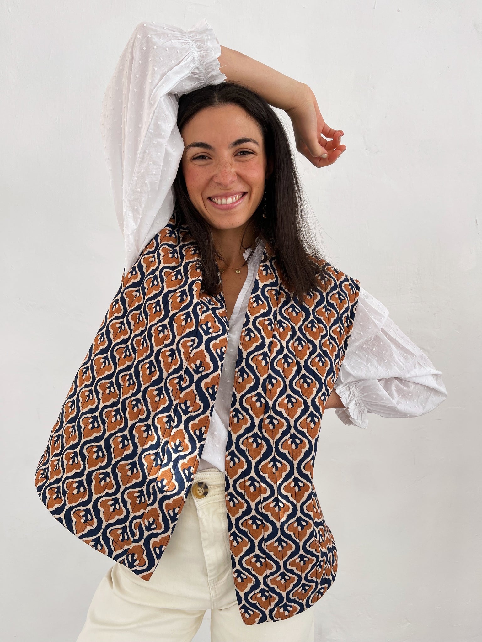 Gilet Lúa beige